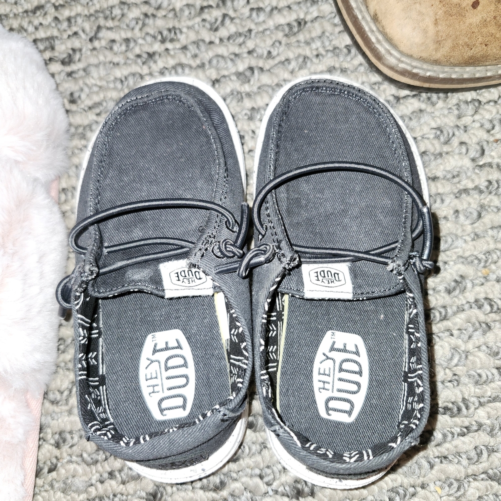 Hey Dude Black Sneakers Soft Flexible Casual